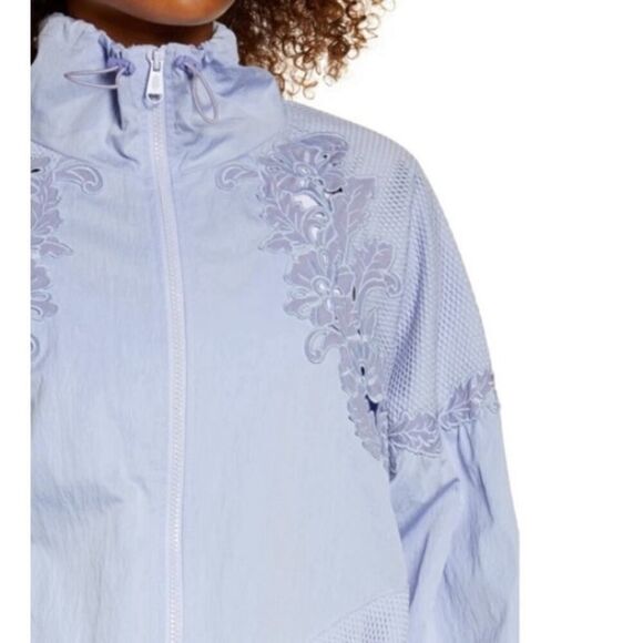 Free People Movement Thanks a Bunch Jacket in Periwinkle Dreams Sz. L - Picture 2 of 6